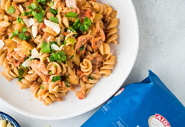 Wholegrain pasta with tuna