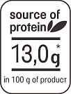 Source of protein 13 г
